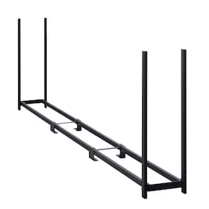 12 ft. W x 4 ft. H x 1 ft. D Ultra-Duty, High-Grade Steel Firewood Rack with Premium Wood Rack and Reinforced Spacers