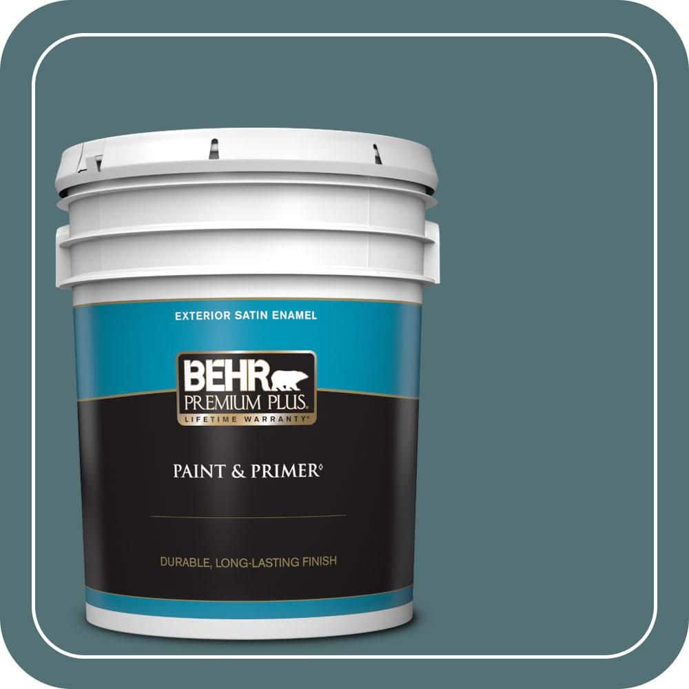 5 gal. Home Decorators Collection #HDC-CL-22 Sophisticated Teal Satin Enamel Exterior Paint & Primer price history on PriceWatchPro