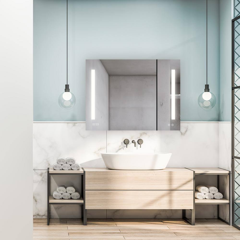 Signature Royale 48" x 30" LED Aluminum Medicine Cabinet