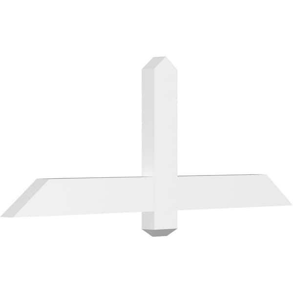 Ekena Millwork Eugene 48 in. W x 18 in. H x 2 in. D Signature Polyurethane Bracket