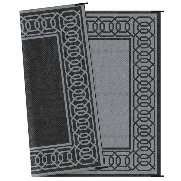 9 x 12 Black Indoor/Outdoor Area Rug