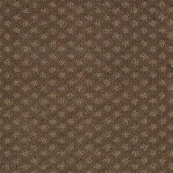 Lifeproof 8 in. x 8 in. Pattern Carpet Sample - Lilypad -Color Rich Walnut