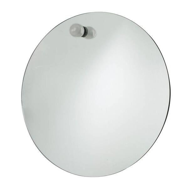 USE Nuovo Large Round Mirror, Satin Nickel-DISCONTINUED