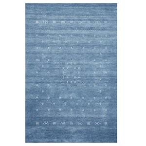 Simi Bohemian Gabbeh Sapphire 8 ft. x 10 ft. Hand-Knotted Area Rug