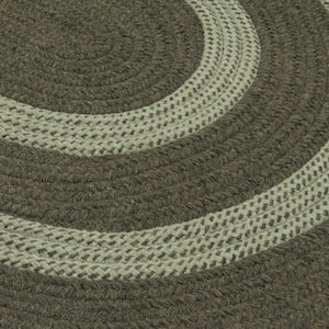 Paige Olive 10 ft. x 10 ft. Braided Round Area Rug