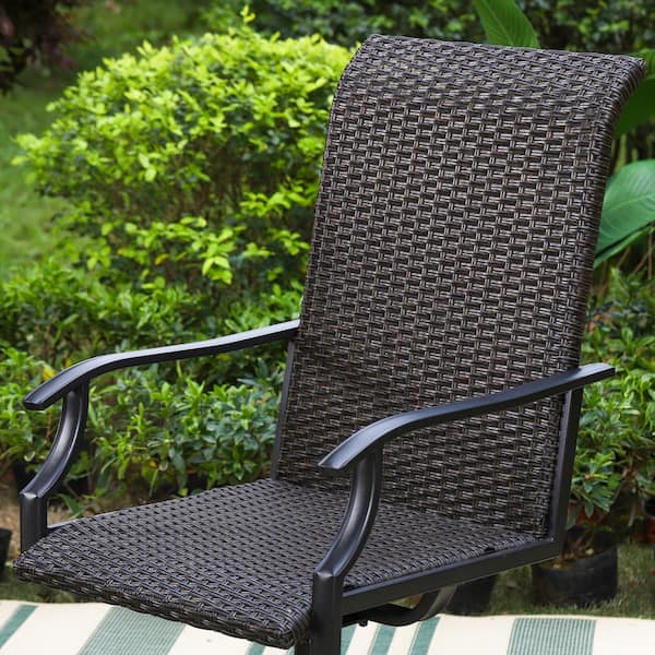 Tall swivel deals patio chairs