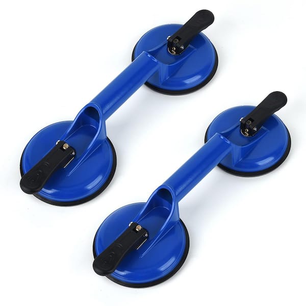 Unbranded 4.7 in. Floor Suction Cups with Aluminum Handle 200 lbs. Load Capacity (2-Pack)