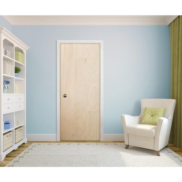 Steves & Sons 24 in. x 80 in. Flush Hollow Core Unfinished