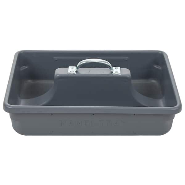 AMERICAN BUILT PRO Professional Grade 18 in. Gray Polyethylene Tote Tray