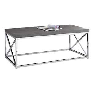 Mariana 44 in. Rectangle Manufactured Wood Gray Coffee Table