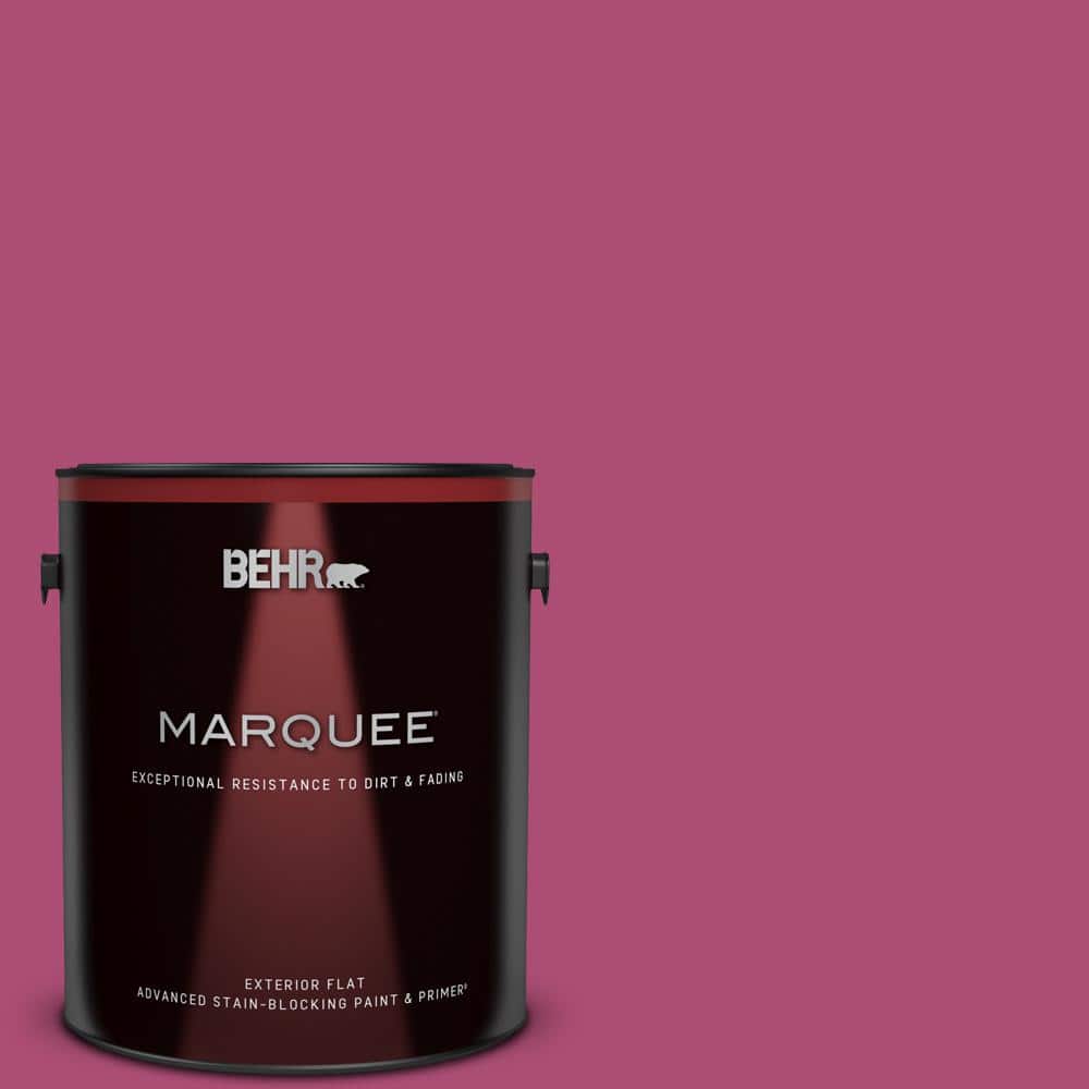 BEHR MARQUEE 1 gal. #100B-7 Hot Pink Flat Exterior Paint & Primer 445301 -  The Home Depot