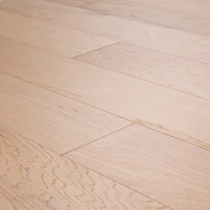 Teton Hickory Oak 0.27 in. x 6.5 in. W Engineered Hardwood Click Lock Waterproof Flooring (21.67 sq. ft. / case)