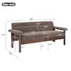 Dimension diagram of the 69.9-inch sofa.
