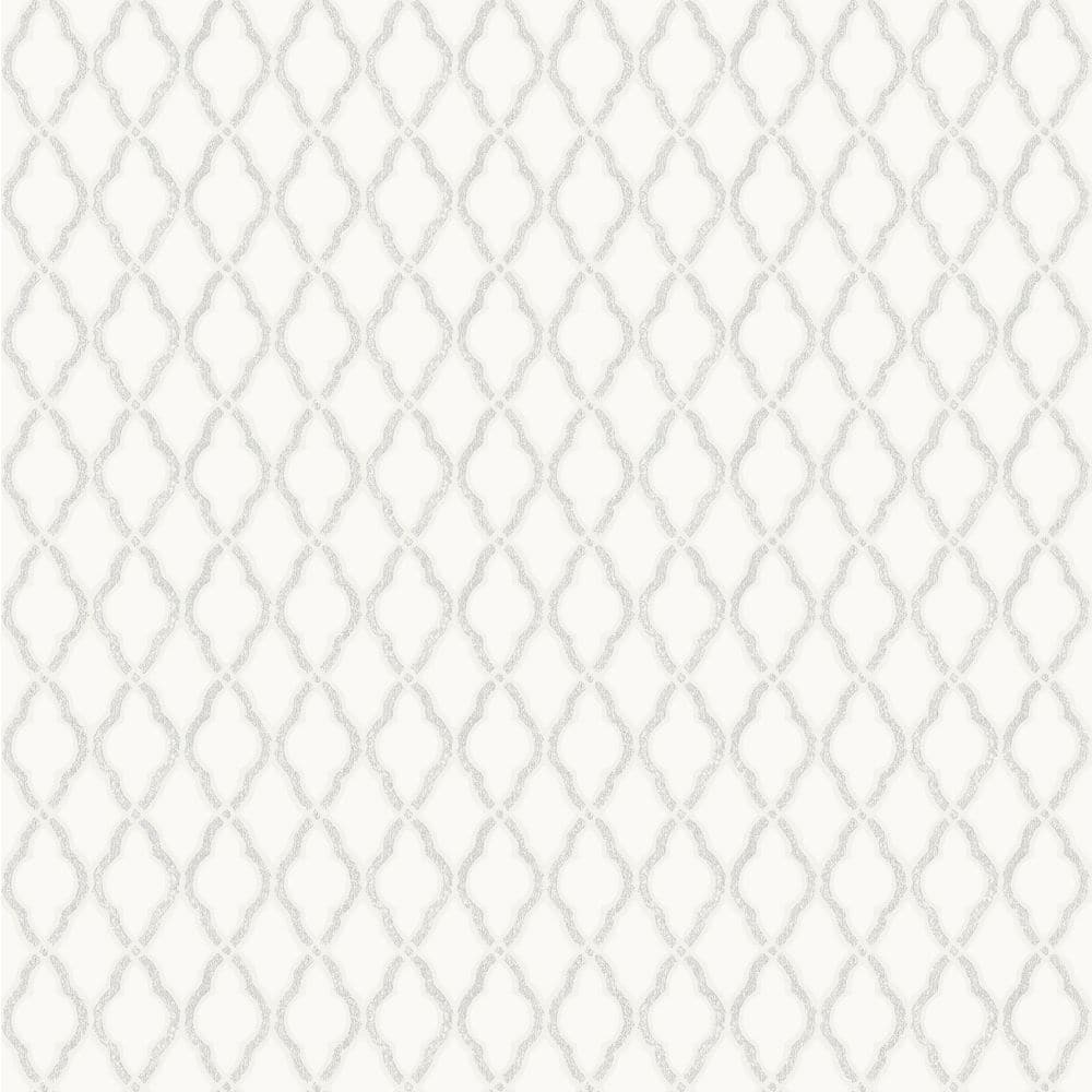 Italian Style White Geometric Trellis...