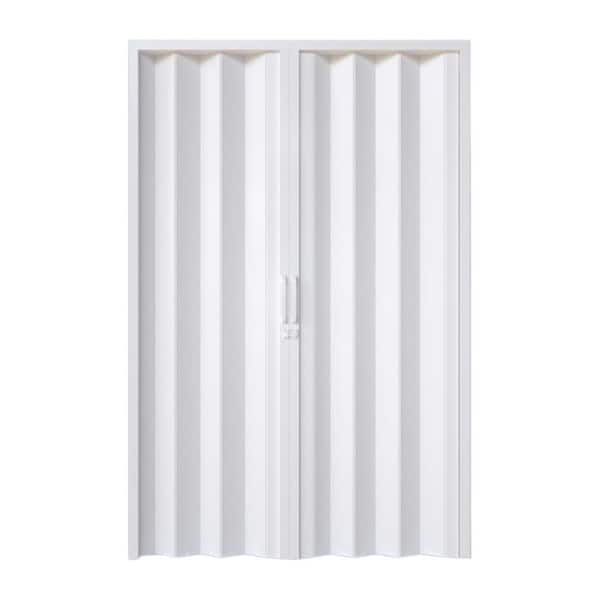 Helhom 36 in. x 80 in. Gray PVC Interior Folding Accordion Door
