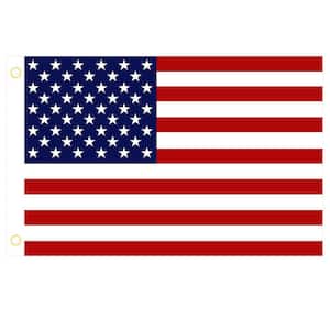 3 ft. x 5 ft. American US Flags Vivid Color and UV Fade Resistant Canvas Header Double Stitched (4-Pack)