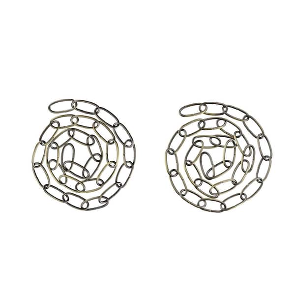 Unbranded Steel 3 ft. Heavy-Duty Chain/Hanging Max.40 lbs. Lighting Fixture/Swag Light/Plant in Antique Brass,11G