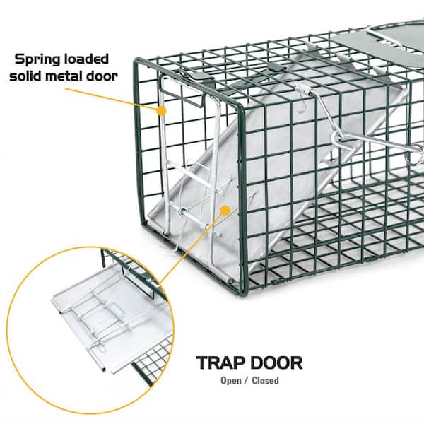 HOMESTEAD Small 1-Door Professional Humane Steel Live Animal Cage