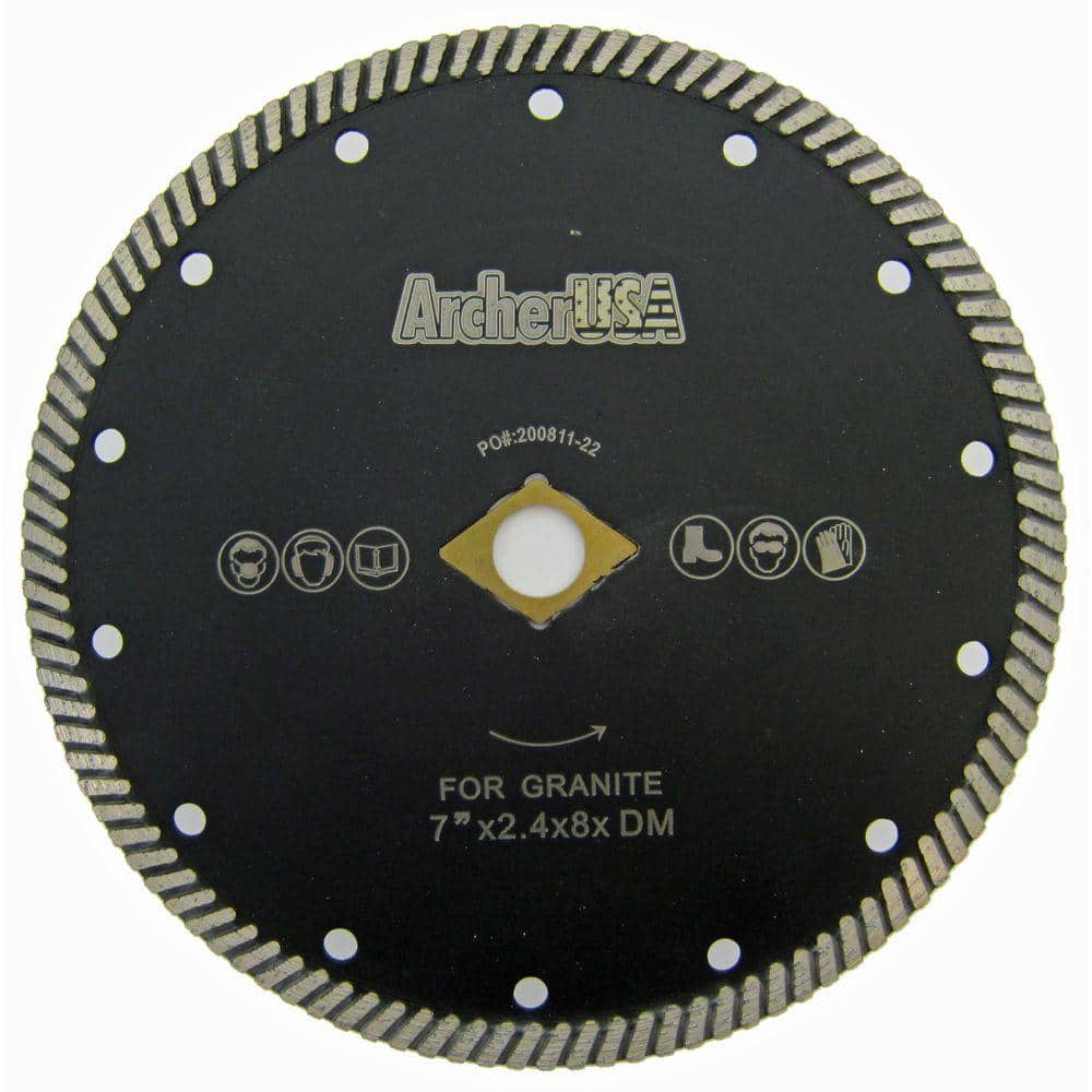 7 in. Type 2 Narrow Turbo Diamond Blade for Granite Cutting price history on PriceWatchPro