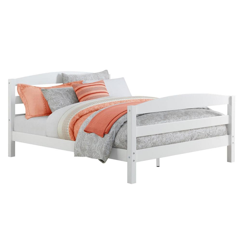 Dorel Living Owen Full Size Bed Frame in White FH7640W The Home Depot