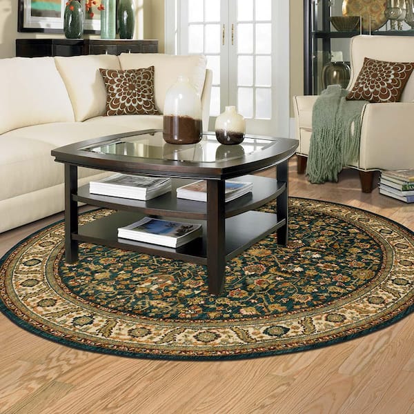 Mariah Sapphire 8 ft. Round Indoor Area Rug