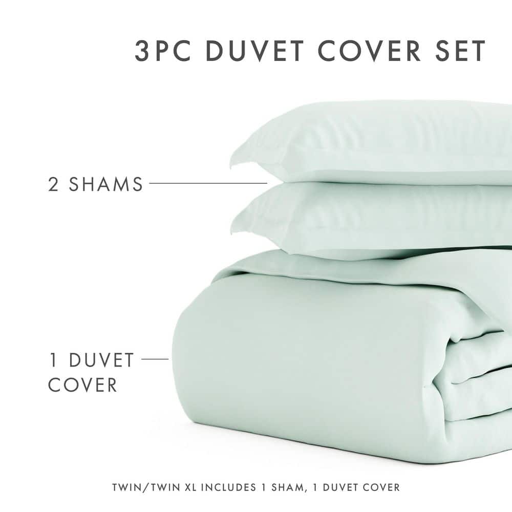 Mint Full/Queen Ultra Soft Microfiber Duvet Cover Set