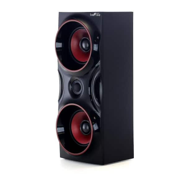 BEFREE SOUND 5.1-Channel Surround Sound Bluetooth Speaker System in Black  98595510M - The Home Depot