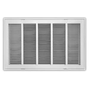 24 in. x 14 in. Steel Return Air Filter Grille in White