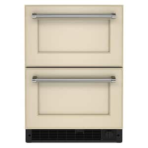 24 in. 4.29 cu. ft. Undercounter Double Drawer Refrigerator Freezer in Panel Ready
