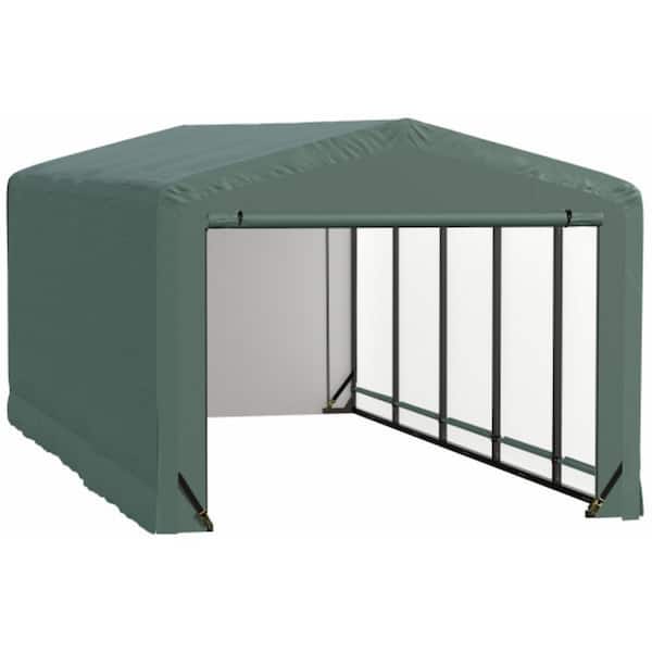 Sheltertube 10 ft. x 23 ft. x 8 ft. Green Garage
