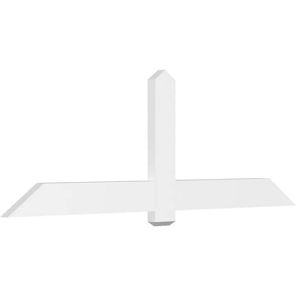 Ekena Millwork Eugene 84 in. W x 28 in. H x 2 in. D Signature Polyurethane Bracket
