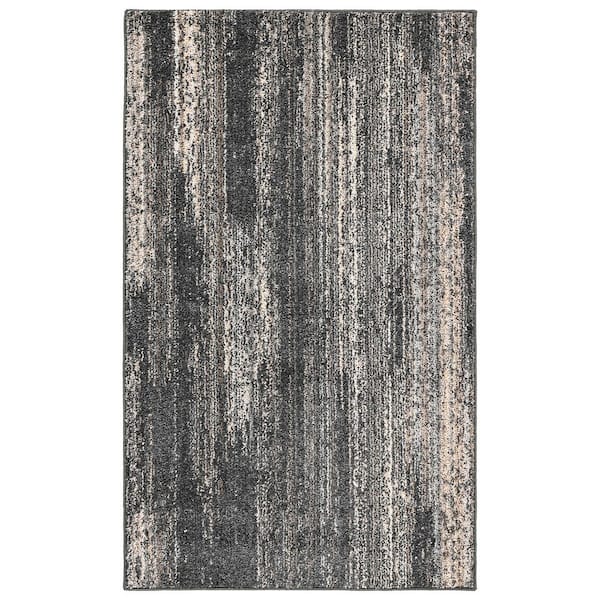 Jasper Cinder Gray/Earth Tone 3 ft. x 5 ft. Abstract Area Rug