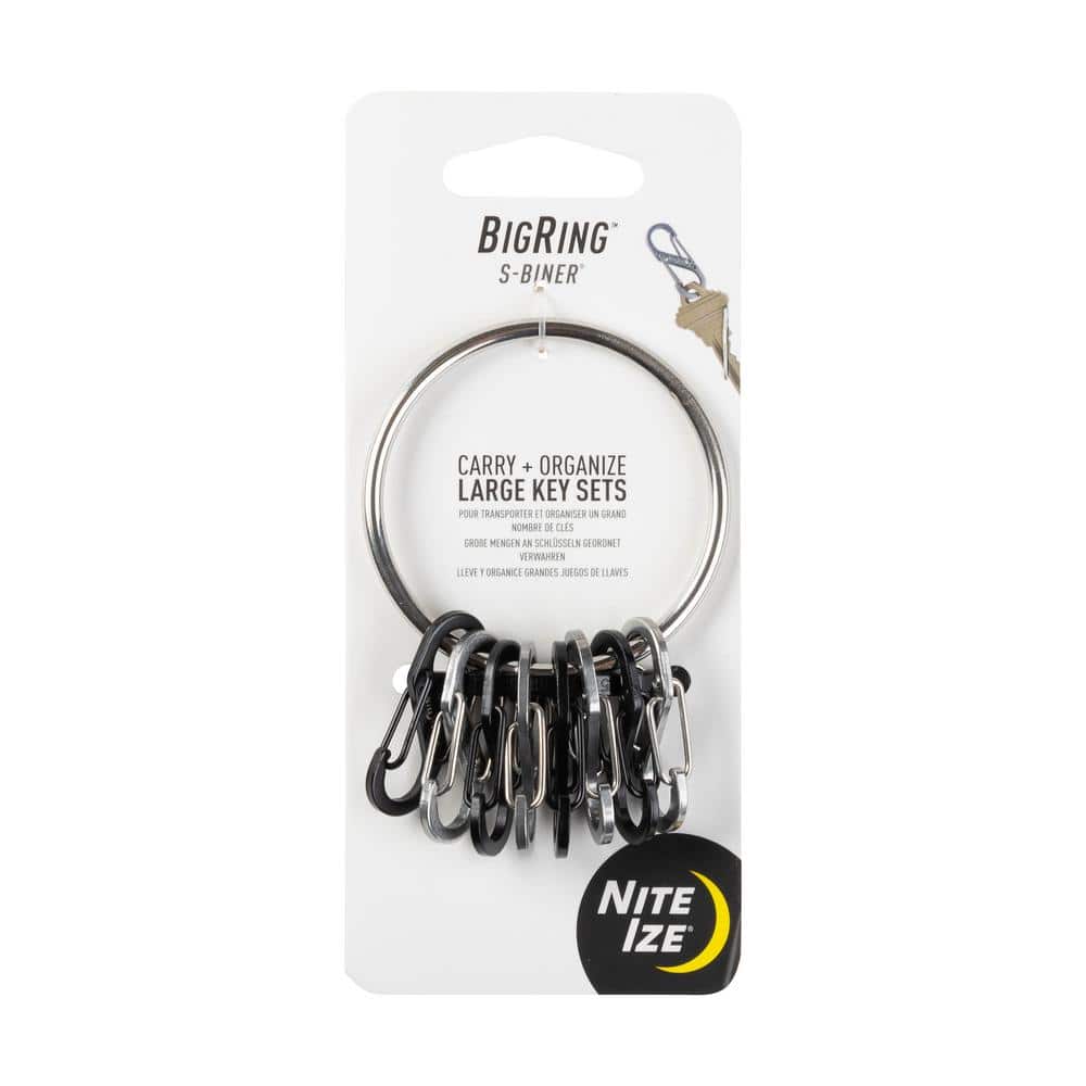 New Connectors Round Clasps Split Key Ring Carabiner Stainless Steel Key Chain 