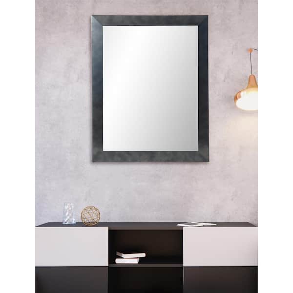 BrandtWorks Large Rectangle Black Modern Mirror (55 in. H x 32 in. W)