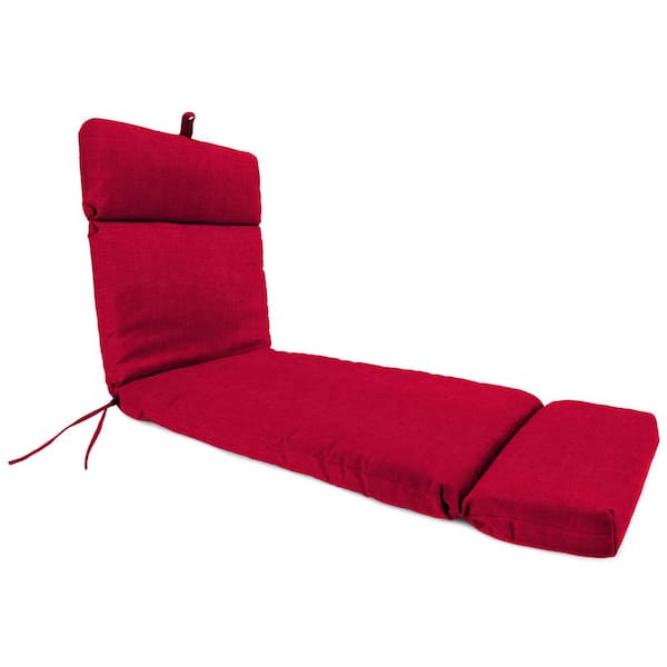 Jordan Manufacturing 72 in. L x 22 in. W x 3.5 in. T Rectangular Outdoor Chaise Lounge Cushion in Celosia Cherry
