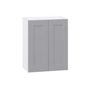 Roseland 24 in. W x 14 in. D x 30 in. H Assembled Shaker Wall Kitchen Cabinet in Slate Gray