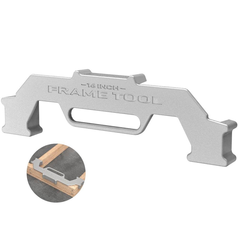16 in. On-Center Stud Layout Tool, 100% Cast Aluminum Framing Spacing Tool 