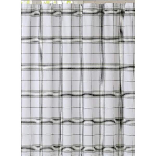 Cottage Classics 72 in. x 72 in. Cottage Plaid Shower Curtain