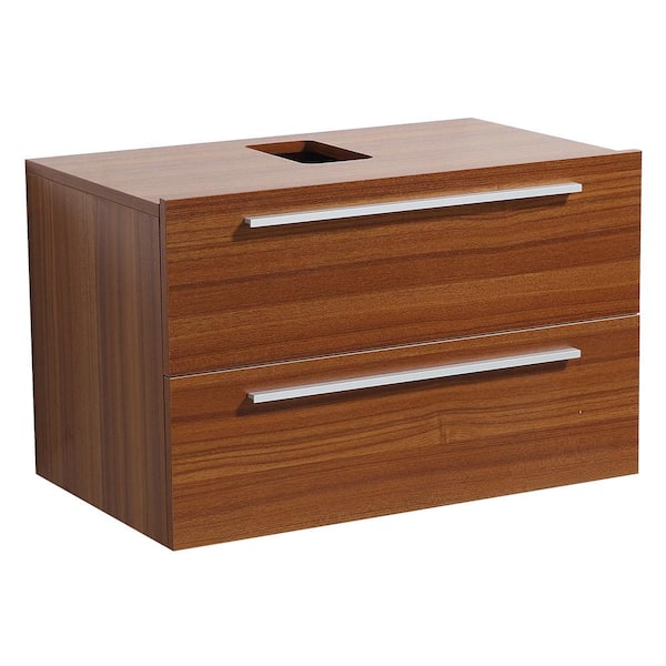 Fresca Medio 32 in. Bathroom Vanity Cabinet Only in Teak