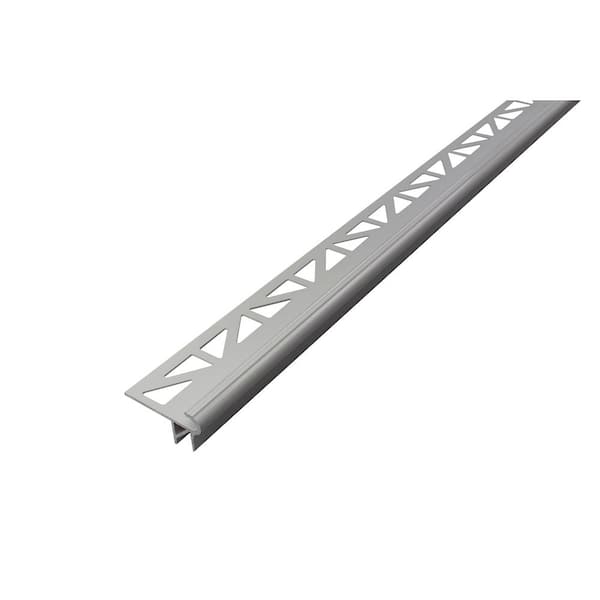 Florentostep LED 102 in x 0.35 in x 0 in Illuminated step nosing profile in Aluminum Anodized Silver Stair Nosing