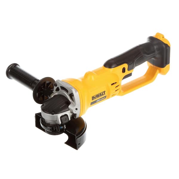 DEWALT 20V MAX Lithium-Ion Cordless 4.5 in. - 5 in. Angle Grinder with (4) 20V 3.0 Ah MAX Premium Battery Packs