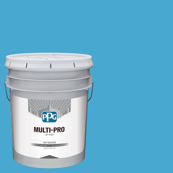 MULTI-PRO 5 gal. PPG1237-5 Mystic Blue Eggshell Interior Paint