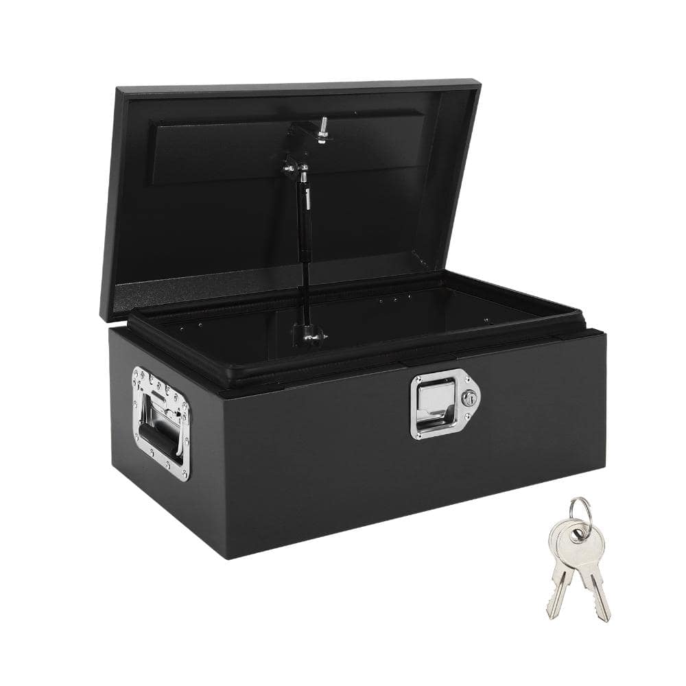 Black Steel Truck Bed Tool Box Dual Lids Diamond Plate 20 x 12 x 9 inches Storage for Truck RV Trailer price history on PriceWatchPro