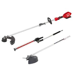 M18 FUEL 18V Lithium-Ion Brushless Cordless QUIK-LOK String Grass Trimmer w/Brush Cutter & Hegde Trimmer Attachments
