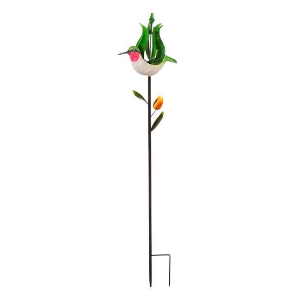 Evergreen 52 in. H Hummingbird Wind Spinner 47M3908 - The Home Depot