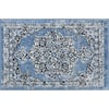 Tayse Rugs Wyatt Oriental Blue 2 ft. x 8 ft. Indoor Runner Rug WYT1406 2x8  - The Home Depot