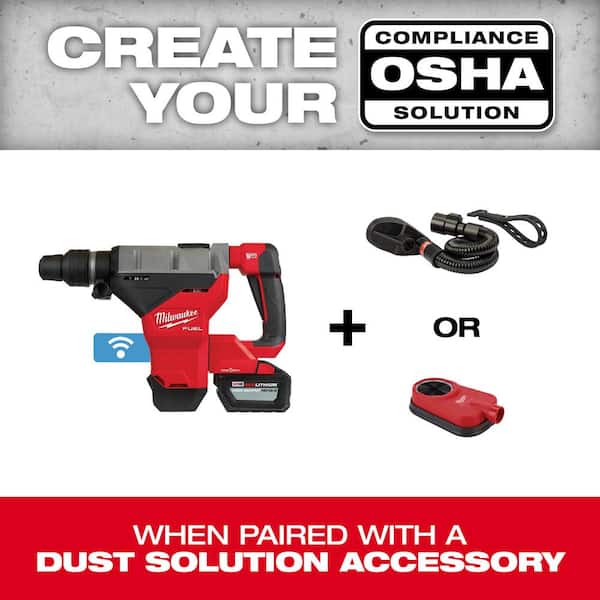 Milwaukee M18 FUEL ONE-KEY 18V Lithium-Ion Brushless Cordless 1-3/4 in. SDS-MAX Rotary Hammer Kit w/6.0ah Battery