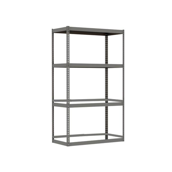Borroughs Gray 4 Tier Steel Garage Storage Shelving Unit 36 In W X 72 H 24 D Rs 723624 065 The Home Depot - Diy Free Standing Shelving Unit Borroughs Gray 4 Tier Steel Garage Storage Shelving Unit 36 In W X 72 H 24 D Rs 723624 065 The Home Depot - Diy Free Standing Shelving Unit