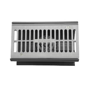 7 in. Spee-D Channel Drain with Grate and 3 in. and 4 in. Bottom Outlet