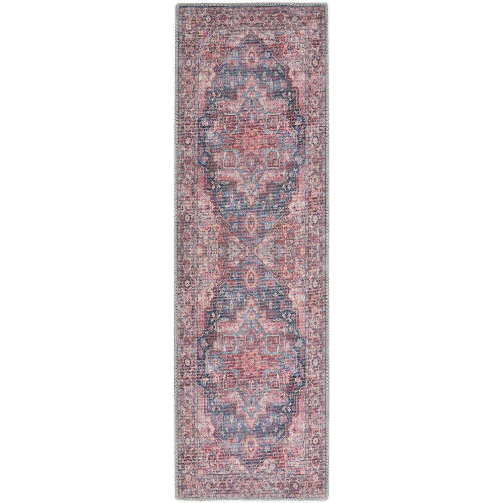 57 Grand Machine Washable Multicolor 2 ft. x 6 ft. Floral Traditional Kitchen Runner Area Rug price history on PriceWatchPro